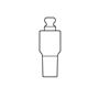 Abutment rovný 4,1/5 mm 1 ks