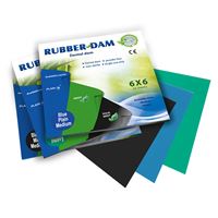 Rubber Dam Medium bez vůně - střední modré, 36ks