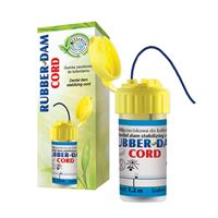 Rubber Dam cord 1,2m modrý- jemný