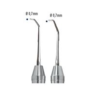 Mikro cpátko na retrográdní plnění lomené (axiálně zahnuté)