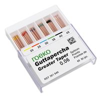 Čepy gutaperč. Roeko, Greater Taper 0,06 #20