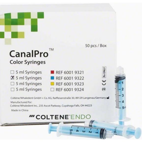 CanalPro Color 5ml modré, 50ks stříkaček