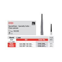 Tvrdokovová fréza tvar C151 316FGXL/11mm (3ks/bal)