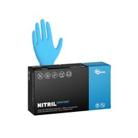 Nitrilové rukavice NITRIL COMFORT vel.L 100 ks, nepudrované, modré, 3.8 g