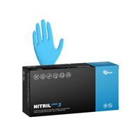 Nitrilové rukavice NITRIL LONG3 vel.L  100 ks, nepudrované, modré, 6.2 g