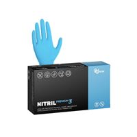 Nitrilové rukavice NITRIL PREMIUM3 vel.L  100 ks, nepudrované, modré, 4.0 g