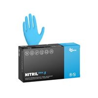 Nitrilové rukavice NITRIL IDEAL3 vel.L  100 ks, nepudrované, modré, 3.5 g