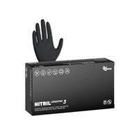 Nitrilové rukavice NITRIL LONGSTAR3 vel.L  100 ks, nepudrované, černé, 11.4 g