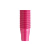 Pohárky Monoart růžovočervený/fuchsiový 200ml, 100 ks