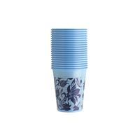 Pohárky Monoart Floral modrý 200ml, 100 ks