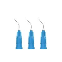 i-DENTAL Aplikační koncovky pro stříkačky 23G, ohnuté 45°, modré, 50 ks