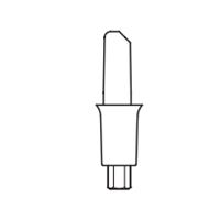 Abutment MULTITECH 3,0 rovný 1ks