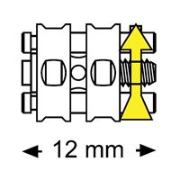 Šroub mikro sektorový 12 mm 10 ks