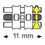 Šroub střední 11 mm 100 ks