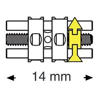 Šroub střední 14 mm 10 ks