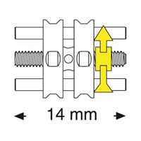 Šroub standardní pro horní čelist 14 mm 10 ks