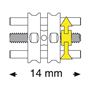 Šroub standardní pro horní čelist 14 mm 10 ks