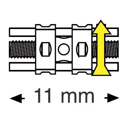 Šroub super mikro pro dolní čelist 11 mm 10 ks