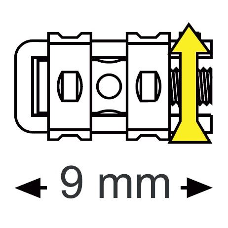 Šroub super mikro sektorový 9 mm 100 ks