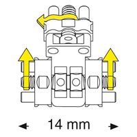 Šroub vícesekt. Bertoni 14 mm 1 ks, 3 aktiv. body