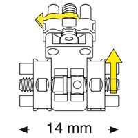 Šroub vícesekt. Bertoni 14 mm 1 ks, 2 aktiv. body