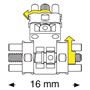 Šroub vícesekt. Bertoni 16 mm 1 ks, 2 aktiv. body