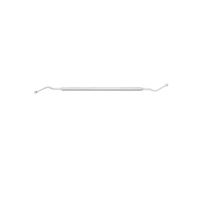 Lžička oboustranná lomená ostrá, 4 mm; 17 cm