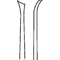 Škrabka na zubní kámen pravá; 3 mm, 15,5 cm