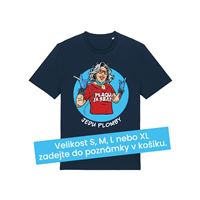 Tričko pánské modré „Jedu plomby“