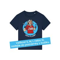 Tričko dámské modré „Jedu plomby“