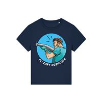 Tričko dámské modré „Po zuby ozbrojen“