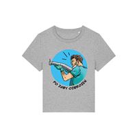 Tričko dámské šedé "Po zuby ozbrojen"