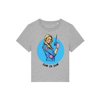 Tričko dámské šedé "Zub za zub"