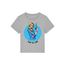 Tričko dámské krátký rukáv šedé s potiskem "Zub za zub" vel. M