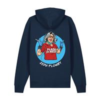 Mikina unisex modrá „Jedu plomby“